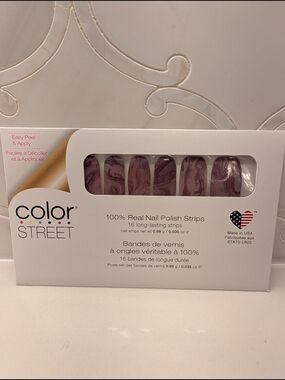 Color Street Marble Nail Polish Strips  In A Stones Throw NWT